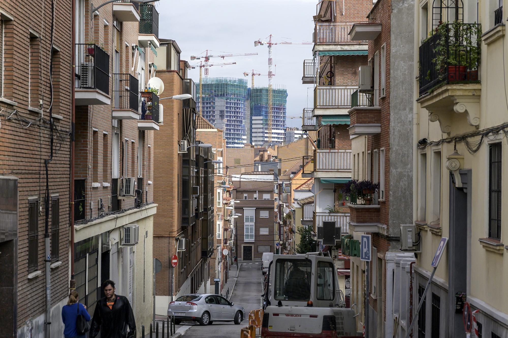 Construcción en el barrio de Tetuán